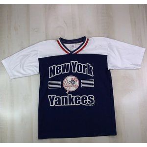 Vintage Y2K Kids GTS New York Yankees USA Made Shirt 14/16 Large-11985